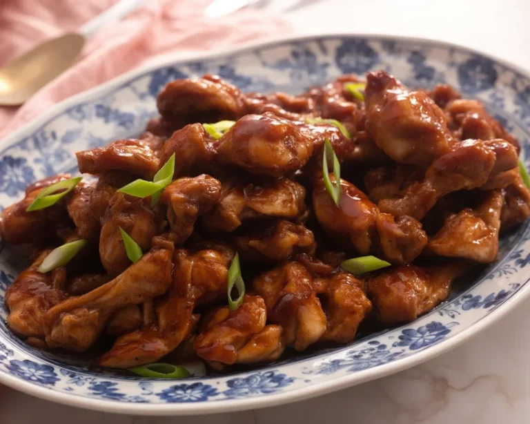 Easy bourbon chicken recipe with tender chicken and sweet tangy sauce.